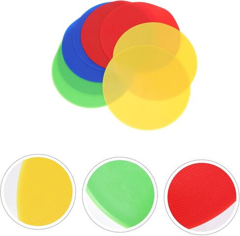 TOYANDONA 8pcs Soccer Training Markers Bright Color Markers for Drills and Games Red Yellow Green Roadblock Plates for Soccer Basketball and Sports Training in Saudi Arabia