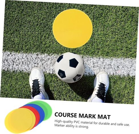 TOYANDONA 8pcs Soccer Training Markers Bright Color Markers for Drills and Games Red Yellow Green Roadblock Plates for Soccer Basketball and Sports Training in Saudi Arabia