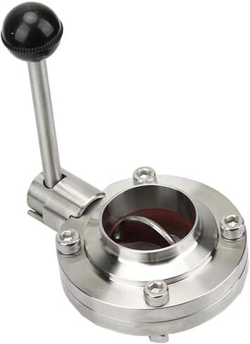 1PCS SS304 1'' 1.5" 2'' 19mm-51mm pipe outer diameter sanitary welded flow control valve(38mm) in Saudi Arabia