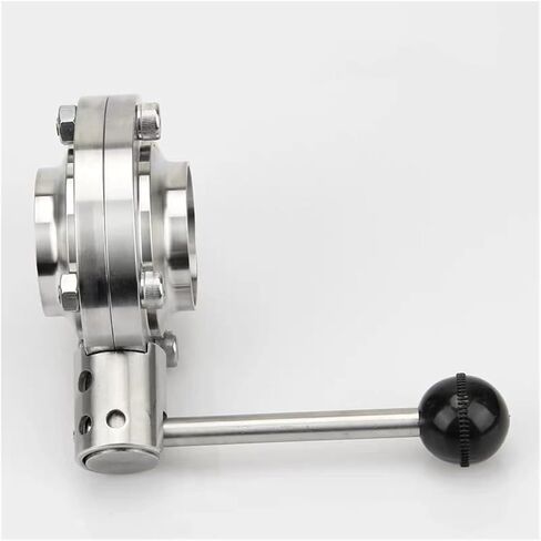 1PCS SS304 1'' 1.5" 2'' 19mm-51mm pipe outer diameter sanitary welded flow control valve(38mm) in Saudi Arabia