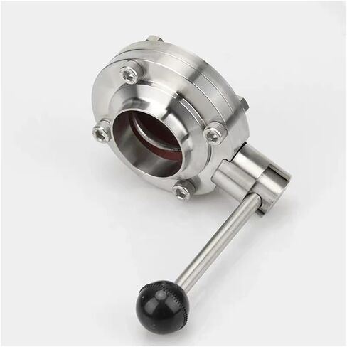 1PCS SS304 1'' 1.5" 2'' 19mm-51mm pipe outer diameter sanitary welded flow control valve(38mm) in Saudi Arabia