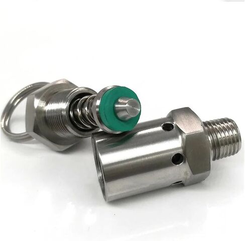1PCS 1/4" 1/2" 0.5-10Bar 0.05-1.0Mpa 304 stainless steel spring pressure relief valve(6 Bar,1l2) in Saudi Arabia