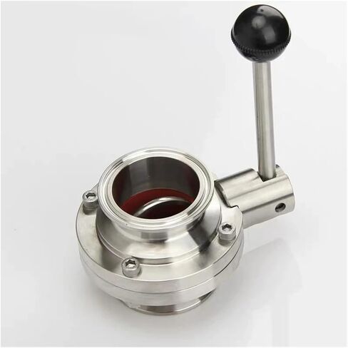 1PCS 1-1/2" 38mm SS304 stainless steel sanitary grade 1.5" triple clamp valve in Saudi Arabia