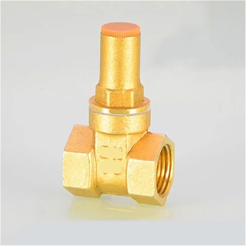 1PCS 1/2" 3/4" 1" locking copper gate valve DN15 DN20 DN25 for water meter switch anti-theft irrigation valve adapter(G1 1",Without key) in Saudi Arabia