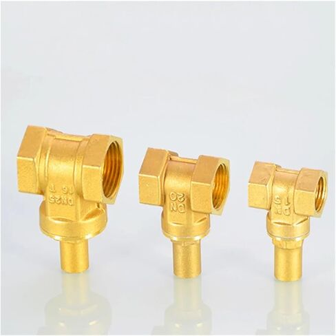 1PCS 1/2" 3/4" 1" locking copper gate valve DN15 DN20 DN25 for water meter switch anti-theft irrigation valve adapter(G1 1",Without key) in Saudi Arabia