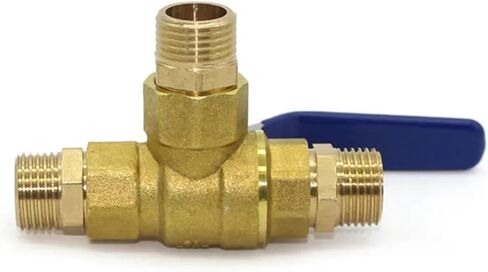 1pcs 1/4 "3/8" 1/2 "3/4" 1 "ذكور موضوع كامل المنفذ L Port T Port TEE RALVE RALVE RALVE (3/4" ، L-type) in Kuwait