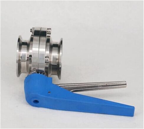 1PCS 3'' 76mm pipe outer diameter 3" triple clamp sanitary valve flow control squeeze trigger homemade SUS 304 stainless steel in Saudi Arabia