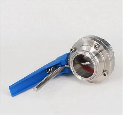 1PCS 3'' 76mm pipe outer diameter 3" triple clamp sanitary valve flow control squeeze trigger homemade SUS 304 stainless steel in Saudi Arabia