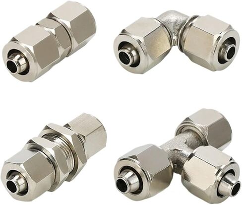 Copper tape Threaded nut Air compressor hose quick connector Socket connector TKN PU PM PE PV 1PCS(TKN-PV,16) in Saudi Arabia