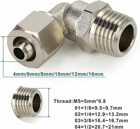 Copper tape Threaded nut Air compressor hose quick connector Socket connector TKN PU PM PE PV 1PCS(TKN-PV,16) in Saudi Arabia