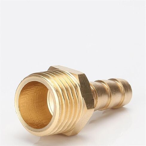 تركيب أنبوب النحاس خرطوم 4 مم 6 مم 8 مم 10 مم 12 مم 19 مم بارب ذيل 1/8 "1/4" 1/2 "3/8" BSPT موصل موصل محول نقدي النحاس المشترك (19 مم بارب ، 1/8 ") in Saudi Arabia