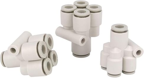 Pneumatic Quick Connectors Y Type Five Ways KQ2UD04-06 Gas Pipe Quick Connector Reducer One To Four Air Hose Fitting(KQ2UD06) in Saudi Arabia
