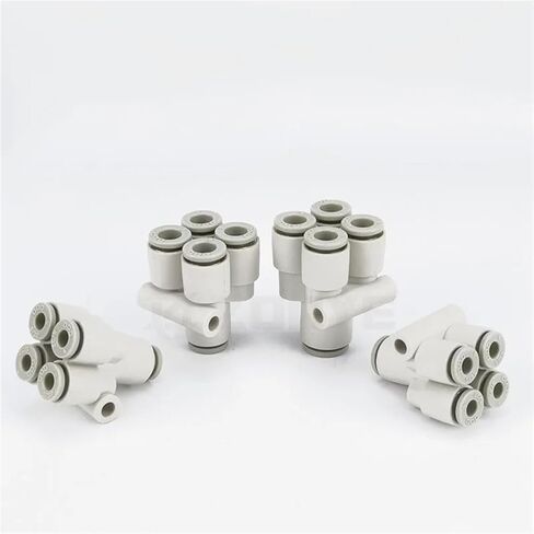 Pneumatic Quick Connectors Y Type Five Ways KQ2UD04-06 Gas Pipe Quick Connector Reducer One To Four Air Hose Fitting(KQ2UD06) in Saudi Arabia