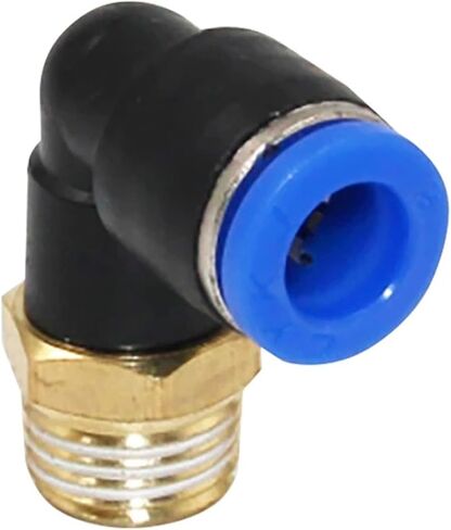 30Pcs PL Elbow 4-M5 6-M5 Straight Air Connector Pneumatic Fitting Quick Fittings 1/8" 1/4" 3/8" 1/2" Male Thread Push In(PL8-04) in Saudi Arabia