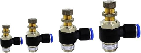 100pcs SL4-M5/SL6-M5/SL4-02/6-02 منظم ضغط الموصل السريع منظم ضاغط صمام الخانق ملحقات الهواء الالتزام الهوائية (SL12-02) in Saudi Arabia