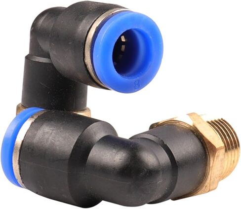 Pneumatic tracheal joint quick threaded elbow PL8-02/4-M5/6-01/10-03/12-04/16(PL4-03) in Saudi Arabia