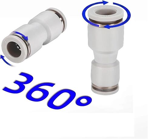 10Pcs Pneumatic Reducer Connectors Premium for Cylinder Unequal Joint Quick Push In Hose Fitting 6mm 8mm 10mm Pneumatic Parts(PW8-4) in Saudi Arabia