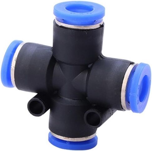 Pneumatic Fitting Pipe Air Connector Tube Quick Release Fittings Water Push In Hose Plastic 4/6/8/10/12mm PU PY Connectors(PZA,10mm) in Saudi Arabia
