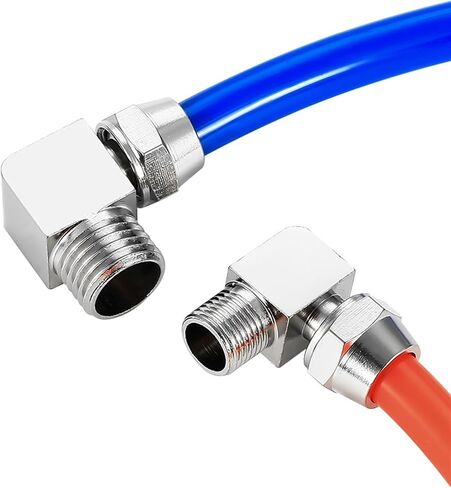 10Pcs Pneumatic Fittings Quick Twist Threaded Elbow Nickel Plated Copper Air Connector KLL4/6-M5,KLL4-01,KLL6-02,KLL8-01,KLL8-02(KLL10-02) in Saudi Arabia