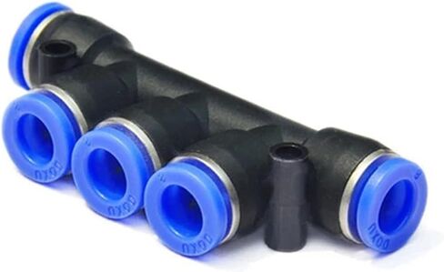 Pneumatic Fitting Pipe Air Connector Tube Quick Release Fittings Water Push In Hose Plastic 4/6/8/10/12mm PU PY Connectors(PZA,10mm) in Saudi Arabia