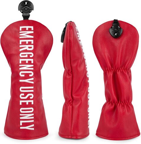 Barudan Golf Club يغطي Red Pu Leather Golf Headcovers 4 نماذج متوفرة سائقين Fairway 3 5 Wood Hybrid Head Tover Fits لجميع العلامات التجارية in Kuwait