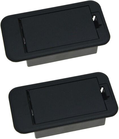 2PCS 9V Battery Cover Battery Box Case Compartment For Guitar Bass in Saudi Arabia
