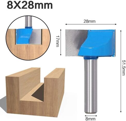 8mm Shank Cleaning Bottom Engraving Bit Solid Carbide End Mill CNC Milling Cutter For Wood Router Bit Woodworking Tools(19mm) in Saudi Arabia