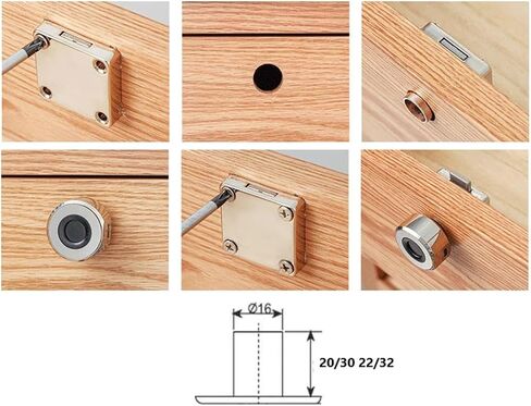 Mini Phonei Photeprint Cabinet Drailer Mailer Box Lock File File Cabinet Tool Cabinlet Prossionition Lock 1PCs (H 30mm Silver-01) in Saudi Arabia