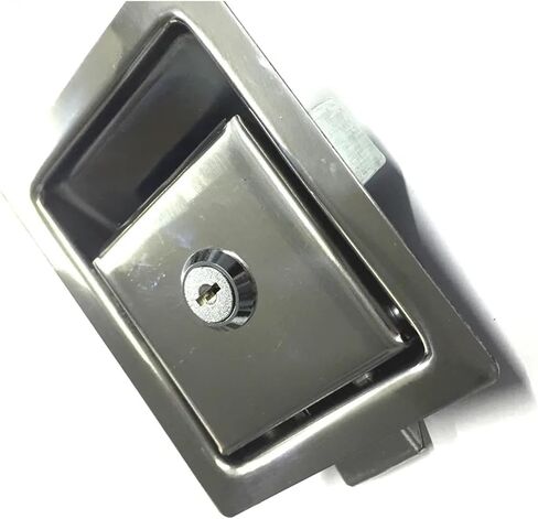 Square Cabinet Door Lock with Key Or Not for Electronical Box Car Truck Trunk Pickup Bus Accessories Rarelock MS215 1Pcs(Black) in Saudi Arabia