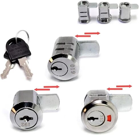 Moving Piece Cam Lock with Quick Clip for Cash Box Drawer Locker Metal Cabinet Airbox Lock MX16 1Pcs(B) in Saudi Arabia