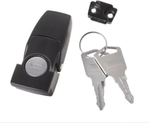 XJJ-DKS-1 زنك سبيكة تبديل قفل قفل HASP HASP قفل المزلاج قفل مشرق كروم/أسود مع/بدون مفتاح 1PCs (XJJ-DKS-2) in Saudi Arabia