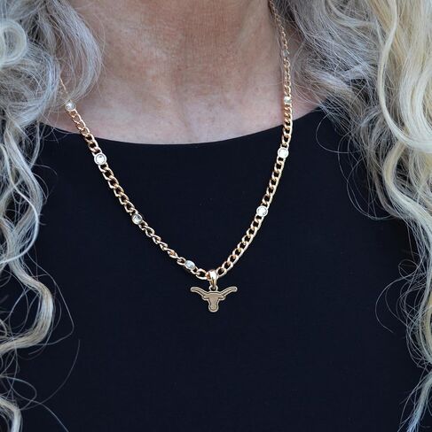 From the Heart Texas Longhorns Lydia Gold Necklace Jewelry Gift Licensed UT in Saudi Arabia