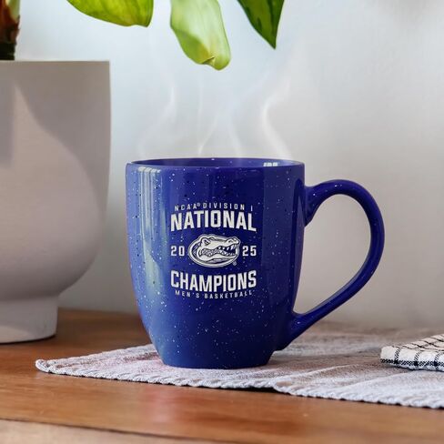 Rico Industries NCAA Florida Gators 2025 Men's Basketball National Champions 16 oz Team Color Laser Engraved Speckled Ceramic Coffee Mug in Saudi Arabia