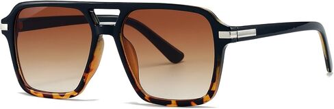 AIEYEZO Square Aviator Sunglasses for Women Men Fashion Retro Square Sun Glasses Classic Aviator Shades in Kuwait