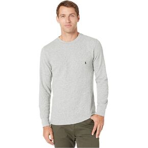POLO RALPH LAUREN Waffle Long Sleeve Crew Cruise Navy/Nevis Pony Print SM in Saudi Arabia