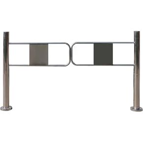 باب الأمن في اتجاه مقاوم للصدأ في اتجاه واحد - بوابة يدوية متينة لمحلات السوبر ماركت والمصانع والحدائق والمدارس ، 80 × 97 سم - مثالية للممرات والمداخل in Kuwait