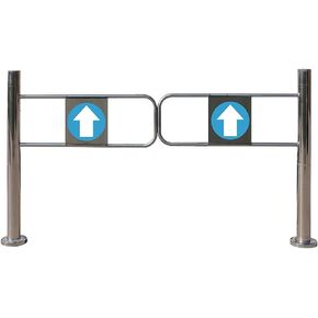 بوابة أمان من الفولاذ المقاوم للصدأ العالمي لمحلات السوبر ماركت وحدائق التسلية - بوابة التأرجح المحملة بنابض (50 × 97 سم) - حاجز مدخل متين لتحسين الأمان in Kuwait