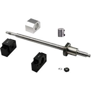 Double nut Ball Screw Control Machine 250-1000mm SFU1605 Ball Screw C7 End Machined+1605 Ball Nut+Nut Housing+BK/BF12 End Support+Coupler(SFU1605-650mm) in Saudi Arabia