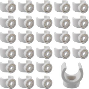 50pcs 1/2 بوصة مقاطع مشبك PEX PEX ، شماعات u-hook البلاستيكية البيضاء لأنابيب مياه PVC ، قوس دعم أنابيب PEX 16 مم لخراطيم وتركيب الأنابيب in Kuwait