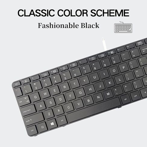 TLBTEK Keyboard Replacement Compatible with HP ProBook 450 G3 455 G3 470 G3 650 G2 655 G2 450 G4 455 G4 470 G4 HSTNN-Q95C Series Laptop 827028-031 827029-031 831021-211 841136-21 837551-001 in Kuwait
