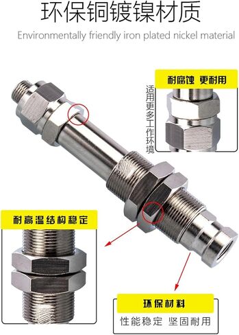 M14/M16/M18 Robotic Arm Vacuum Suction Cup Hardware Bracket Industrial Pneumatic Accessories 1Pcs(L146-M18-1/4AG) in Saudi Arabia