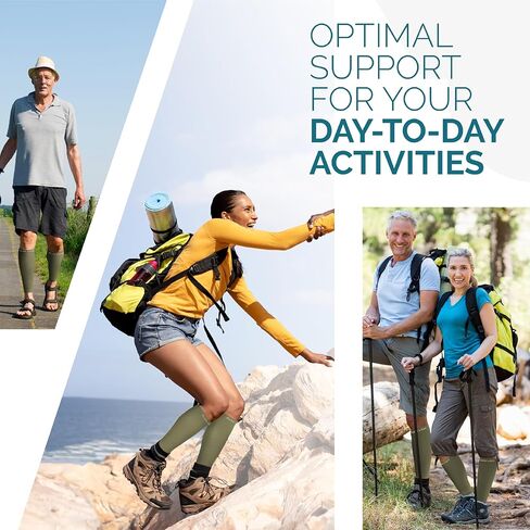 Calf Compression Sleeves For Men And Women - Leg Compression Sleeve - Footless Compression Socks for Runners, Shin Splints, Varicose Vein & Calf Pain Relief - Calf Brace For Running, Cycling, Travel in Saudi Arabia