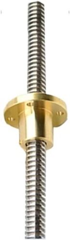 Metal Ball Screw nut Two Pieces of T10 Screw Stainless Steel Screw Stepper Motor Screw Lead 14mm(450mm) in Saudi Arabia
