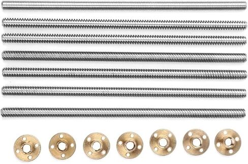 Metal Ball Screw nut Two Pieces of T10 Screw Stainless Steel Screw Stepper Motor Screw Lead 14mm(450mm) in Saudi Arabia