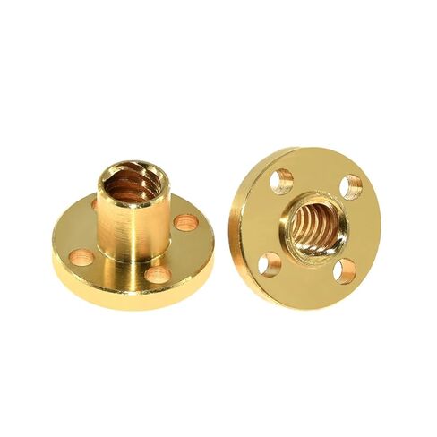 Metal Ball Screw nut 1 PCS T8 Screw Brass/Nut Suitable for Screw Pitch 2mm Lead 8mm Z-Axis Trapezoidal Motor Screw Nut(T8 Screw POM nut) in Saudi Arabia
