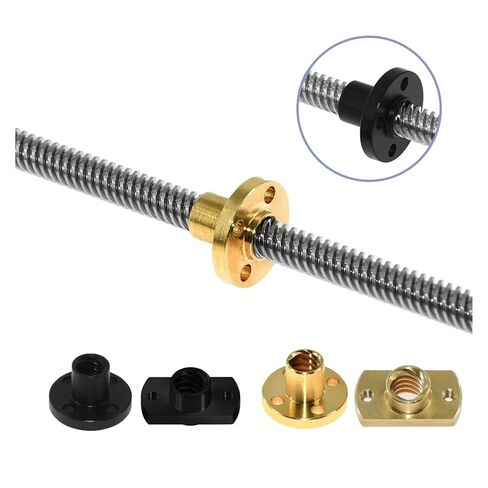 Metal Ball Screw nut 1 PCS T8 Screw Brass/Nut Suitable for Screw Pitch 2mm Lead 8mm Z-Axis Trapezoidal Motor Screw Nut(T8 Screw POM nut) in Saudi Arabia
