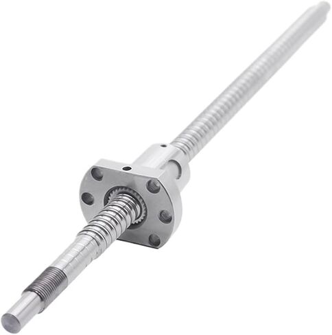 Metal Ball Screw nut Flange Ball Screw SFU2005 Single Ball Nut End Machined for CNC Parts 3D Printer Ball Screw(350mm) in Saudi Arabia