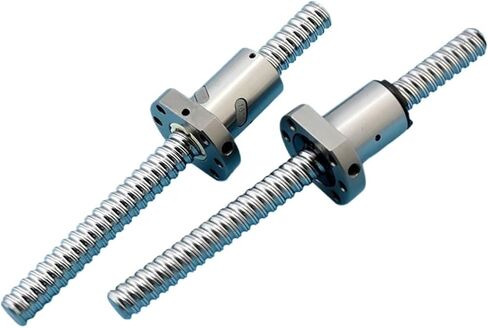 Metal Ball Screw nut Flange Ball Screw SFU2005 Single Ball Nut End Machined for CNC Parts 3D Printer Ball Screw(350mm) in Saudi Arabia