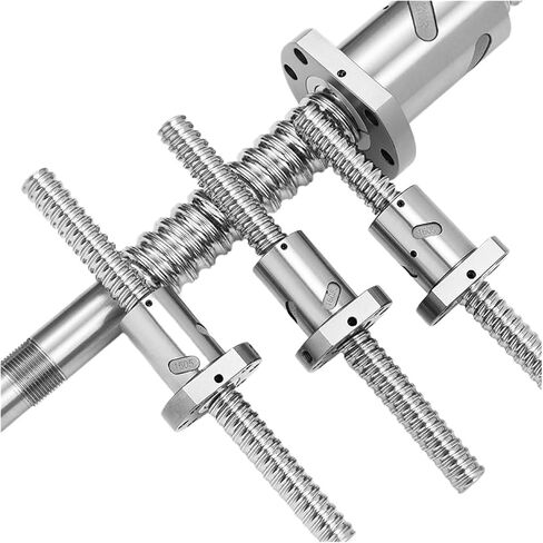 Metal Ball Screw nut Flange Ball Screw SFU2005 Single Ball Nut End Machined for CNC Parts 3D Printer Ball Screw(350mm) in Saudi Arabia