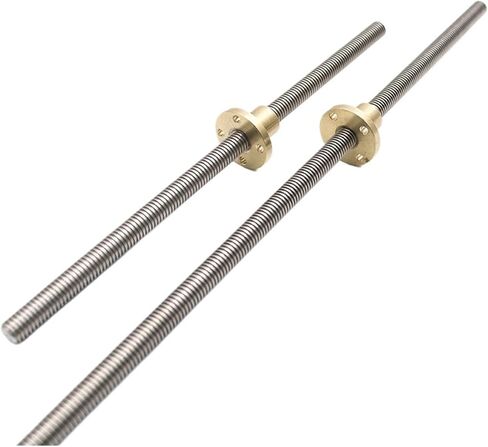 Metal Ball Screw nut THSL-300-8D Trapezoidal Rod T8 Lead Screw Thread 8mm Lead 8mm Length 100mm-500mm with Brass Nut(200mm) in Saudi Arabia